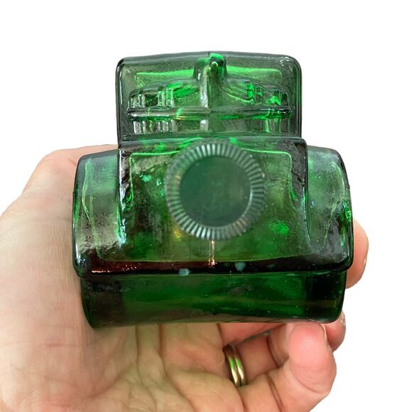 Vintage Avon Car Decanter Green Glass Bottle Empty Cologne Collectible Man Cave - Picture 3 of 16